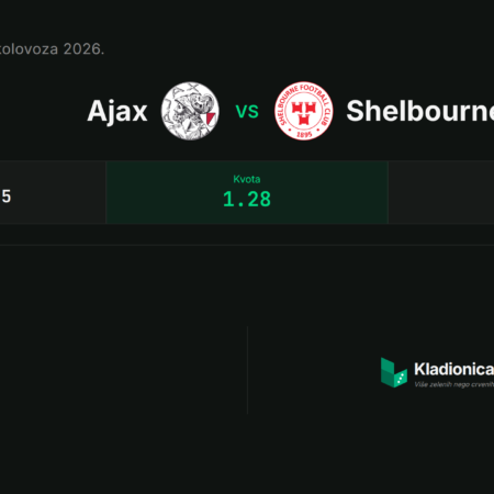 Ajax vs Shelbourne: prognoza i tip dana (6.8.2026.) · ✓ 3:1