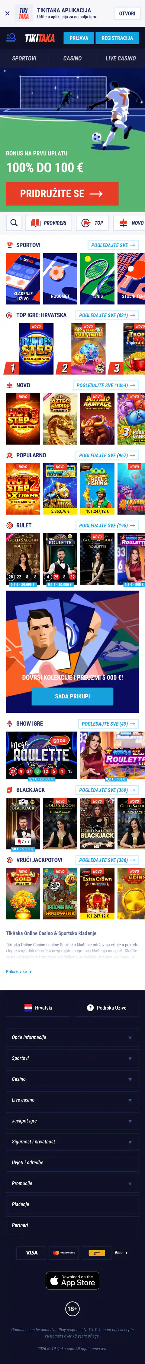 Tikitaka mobilna stranica